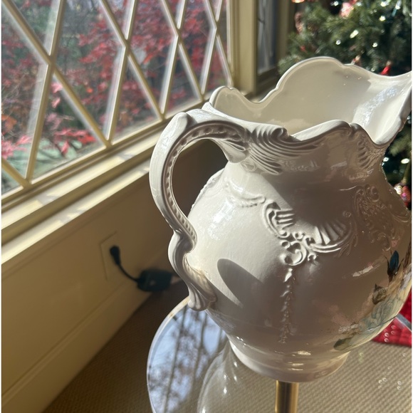 Vintage Extra Large Ceramic Pitcher Vase Container - Picture 4 of 8